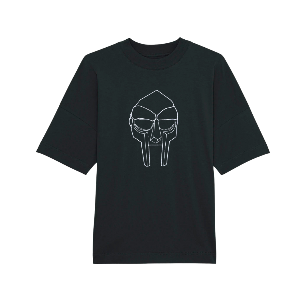 MF DOOM Mask Tee Black – Embroidered Tribute T-Shirt | Culture