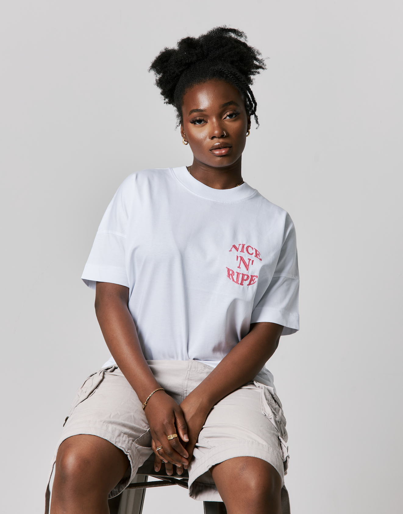 'NICE N RIPE' TEE PINK