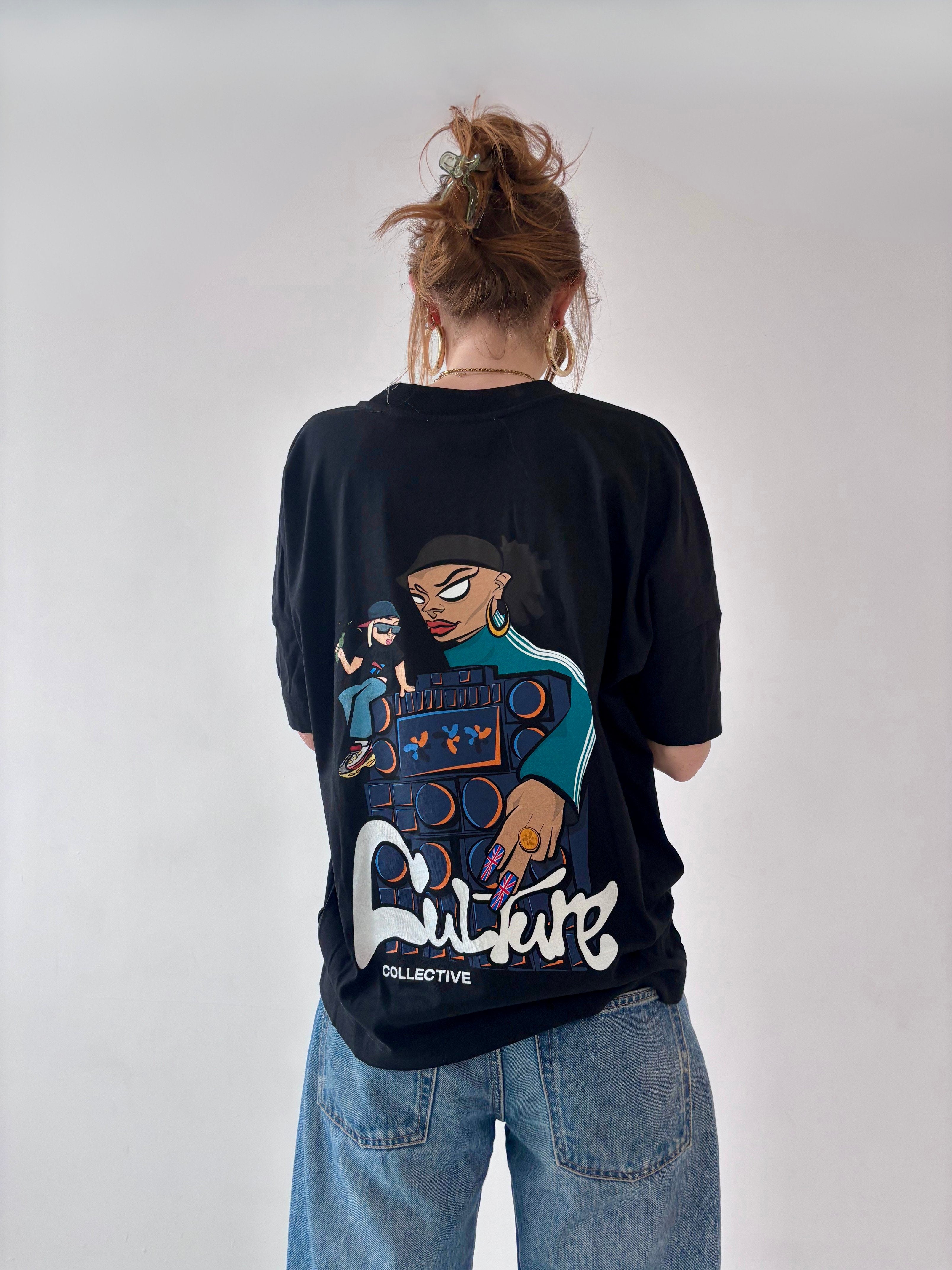 Windrush roots UK rave clothing free party tee