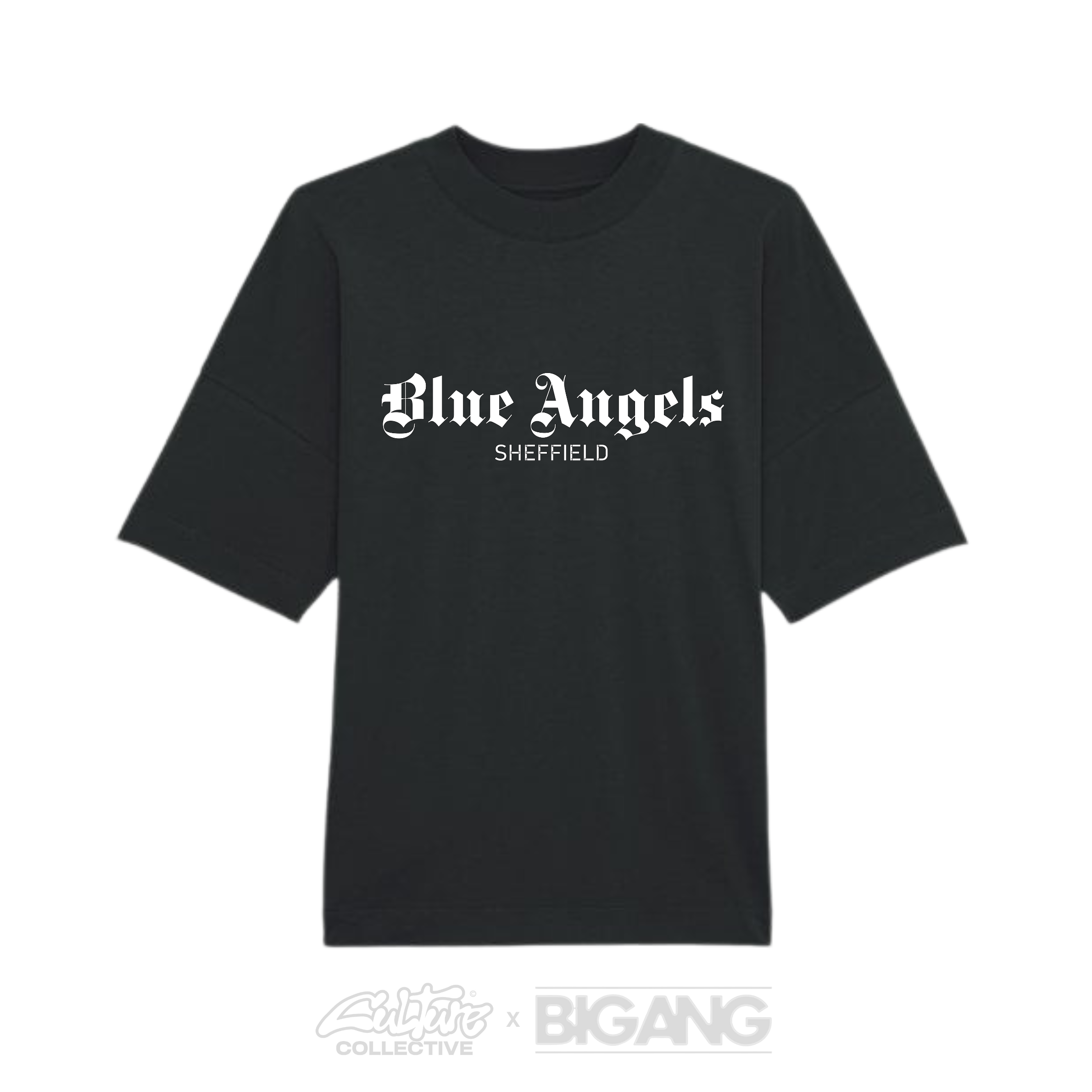 BIG ANG BLUE ANGELS TEE BLACK