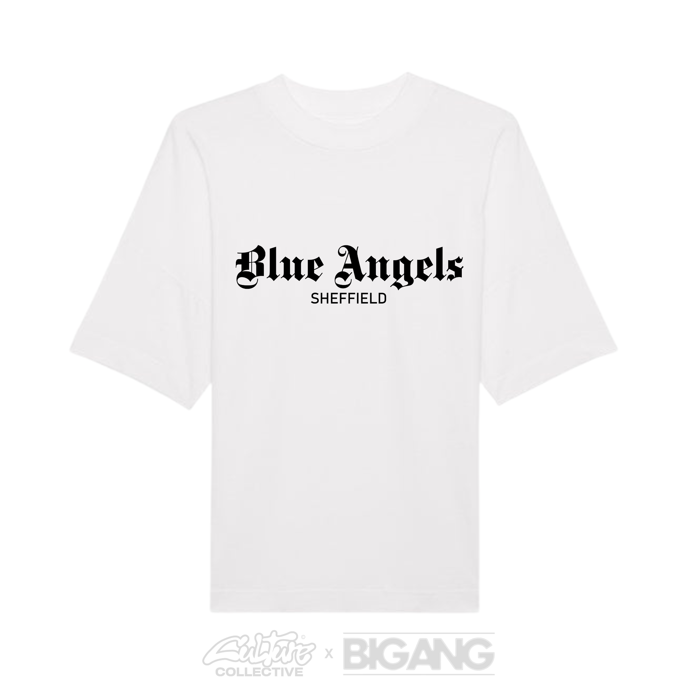 BIG ANG BLUE ANGELS TEE WHITE