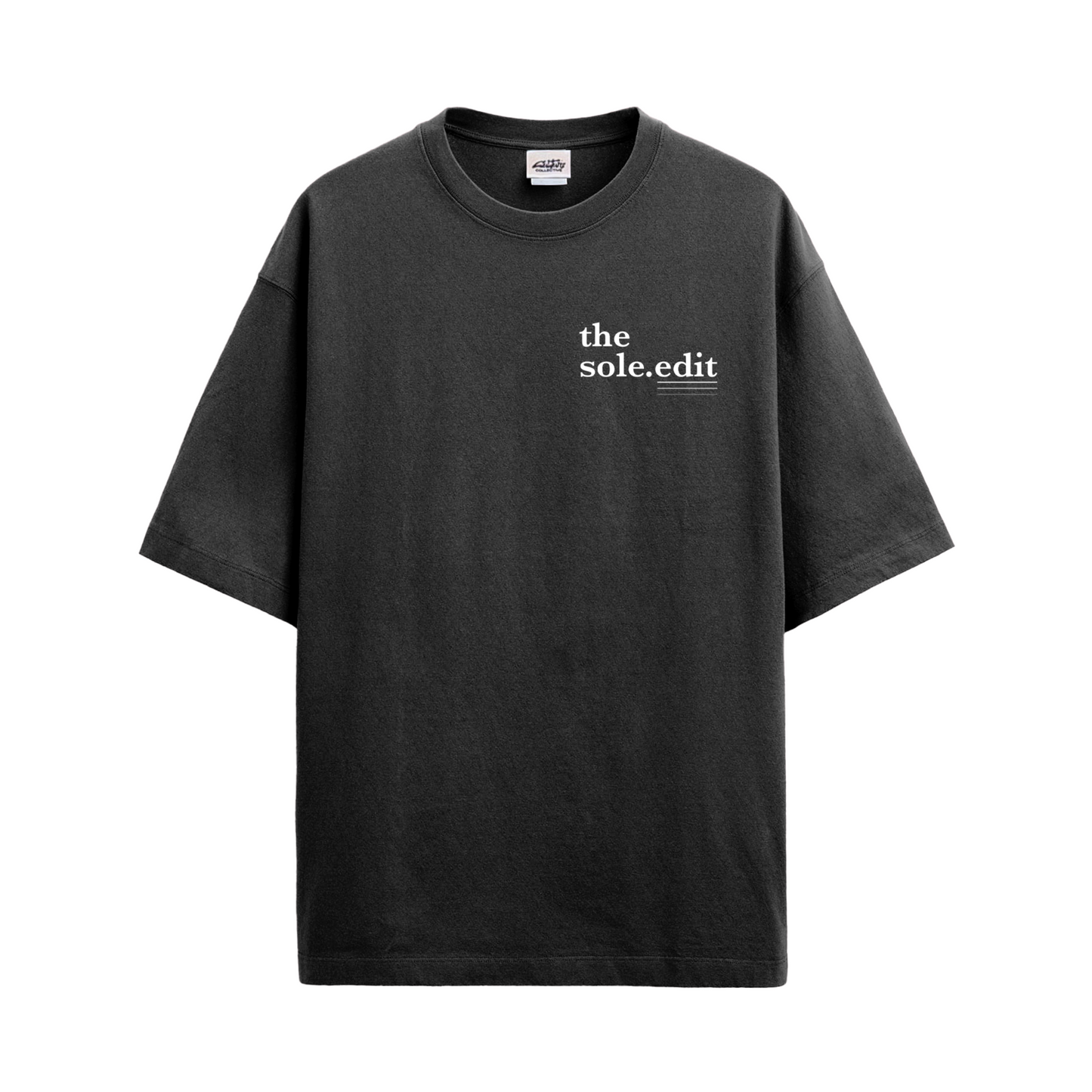 THE SOLE.EDIT LOGO TEE BLACK