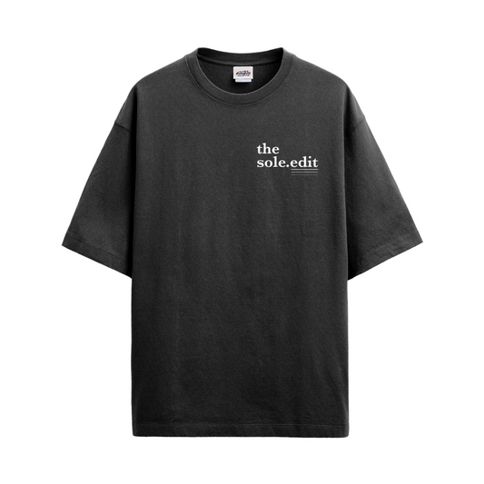 THE SOLE.EDIT LOGO TEE BLACK