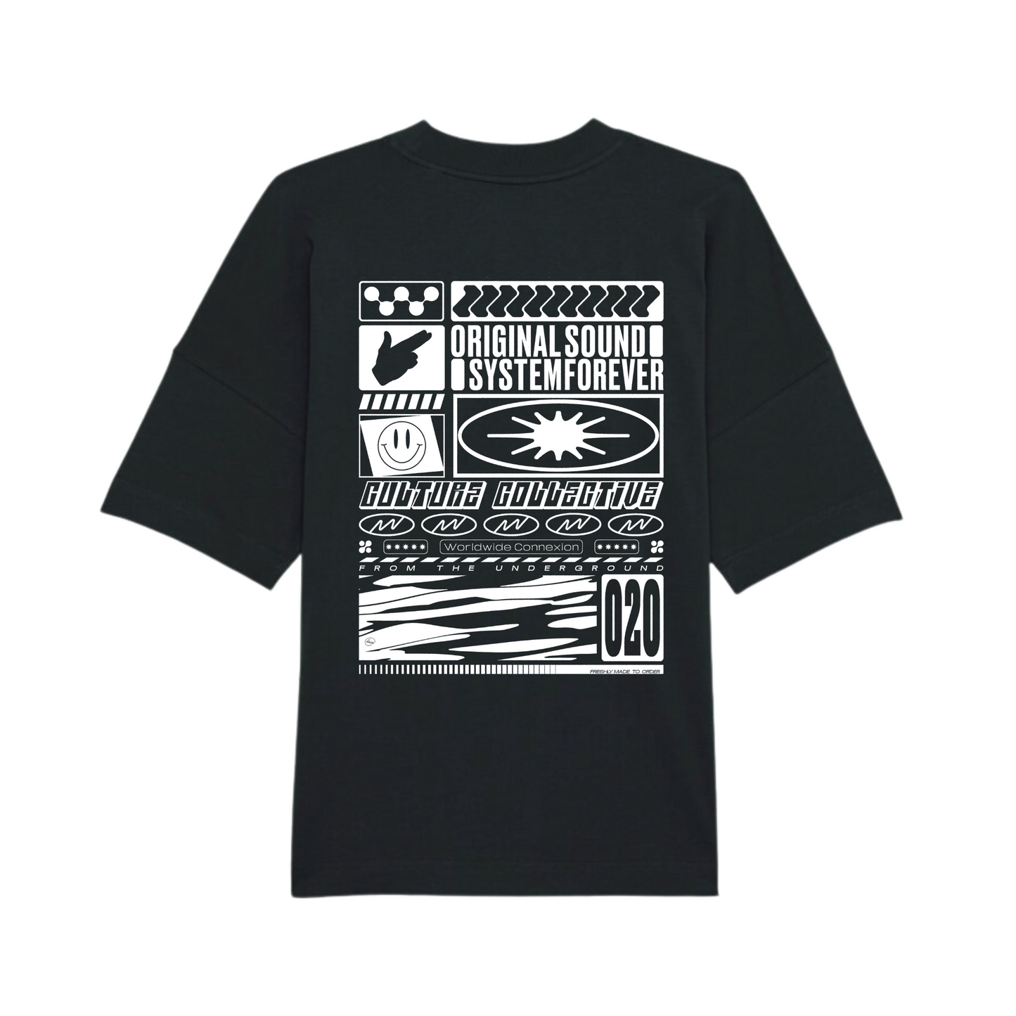 SOUNDSYSTEM TEE BLACK