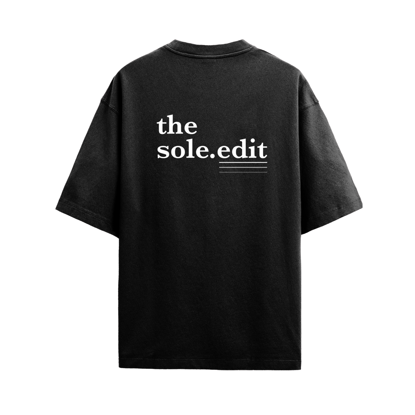 THE SOLE.EDIT LOGO TEE BLACK