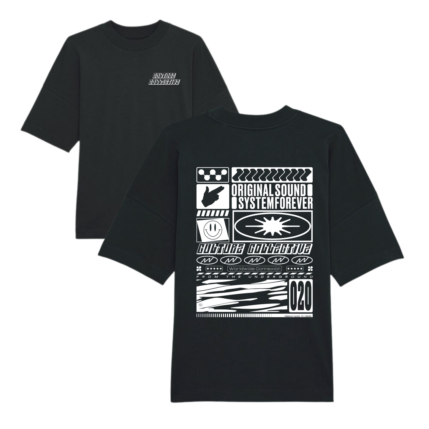 SOUNDSYSTEM TEE BLACK