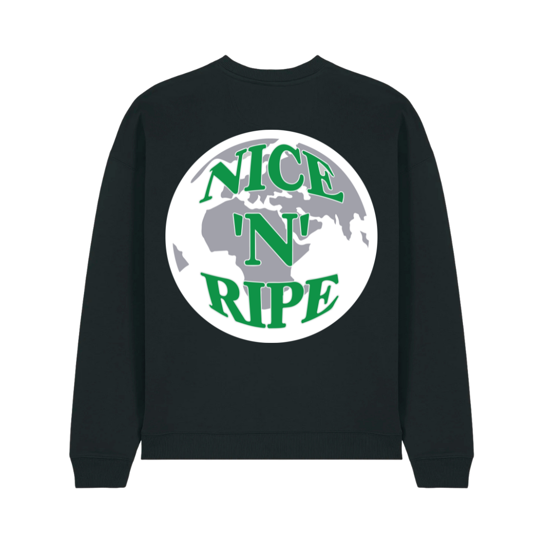 'NICE 'N' RIPE' SWEATSHIRT BLACK