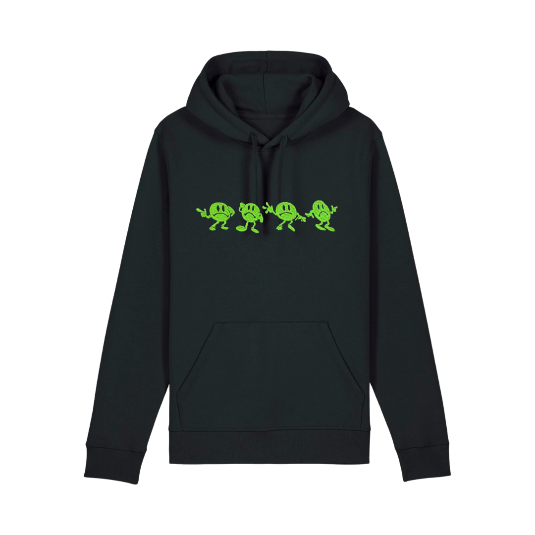 EMBROIDERED 4X4 WOBBLE MAN HOODIE