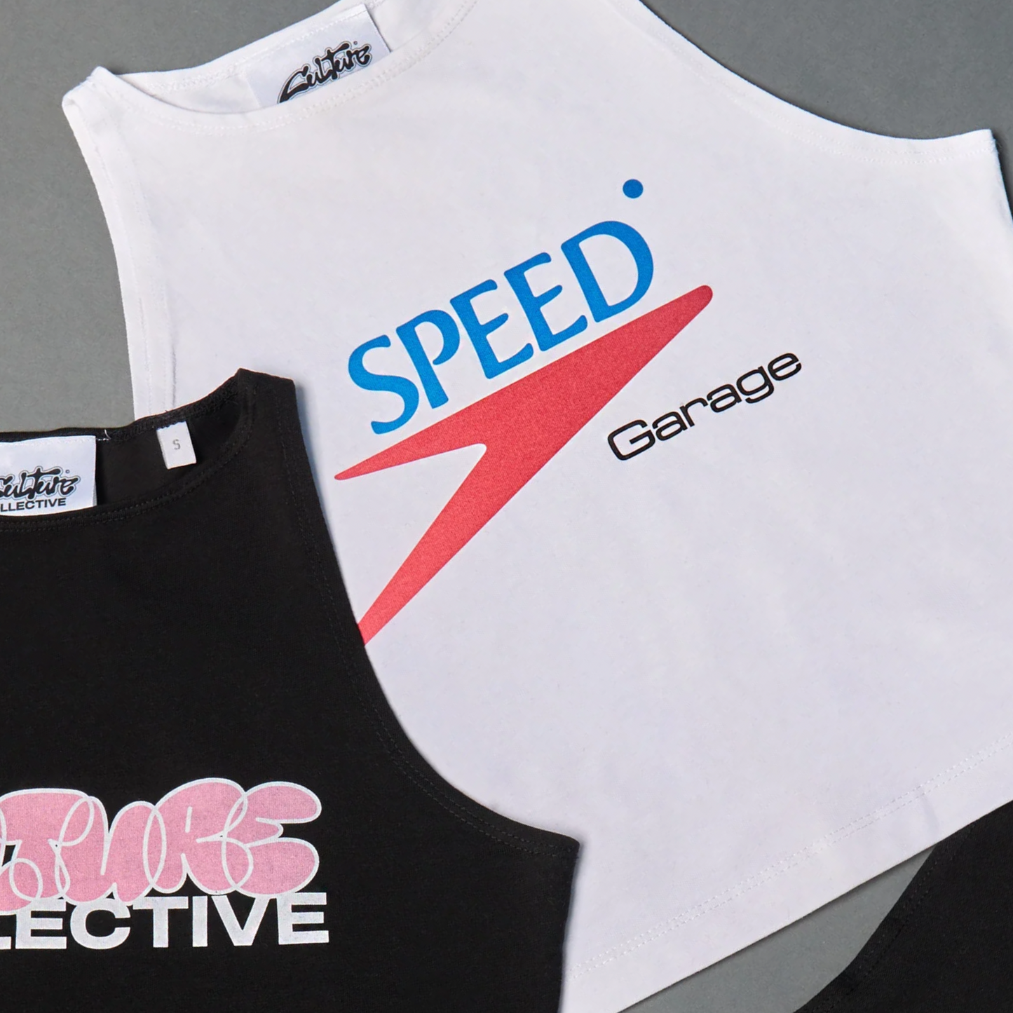 SPEED GARAGE CROP TOP WHITE