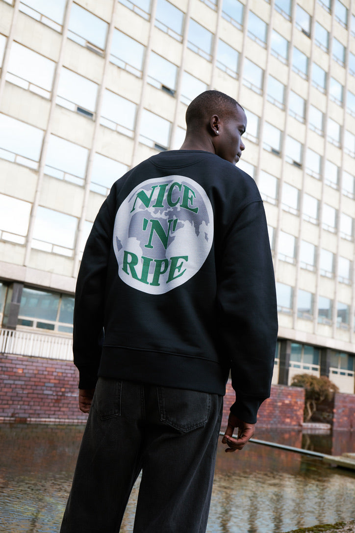 'NICE 'N' RIPE' SWEATSHIRT BLACK