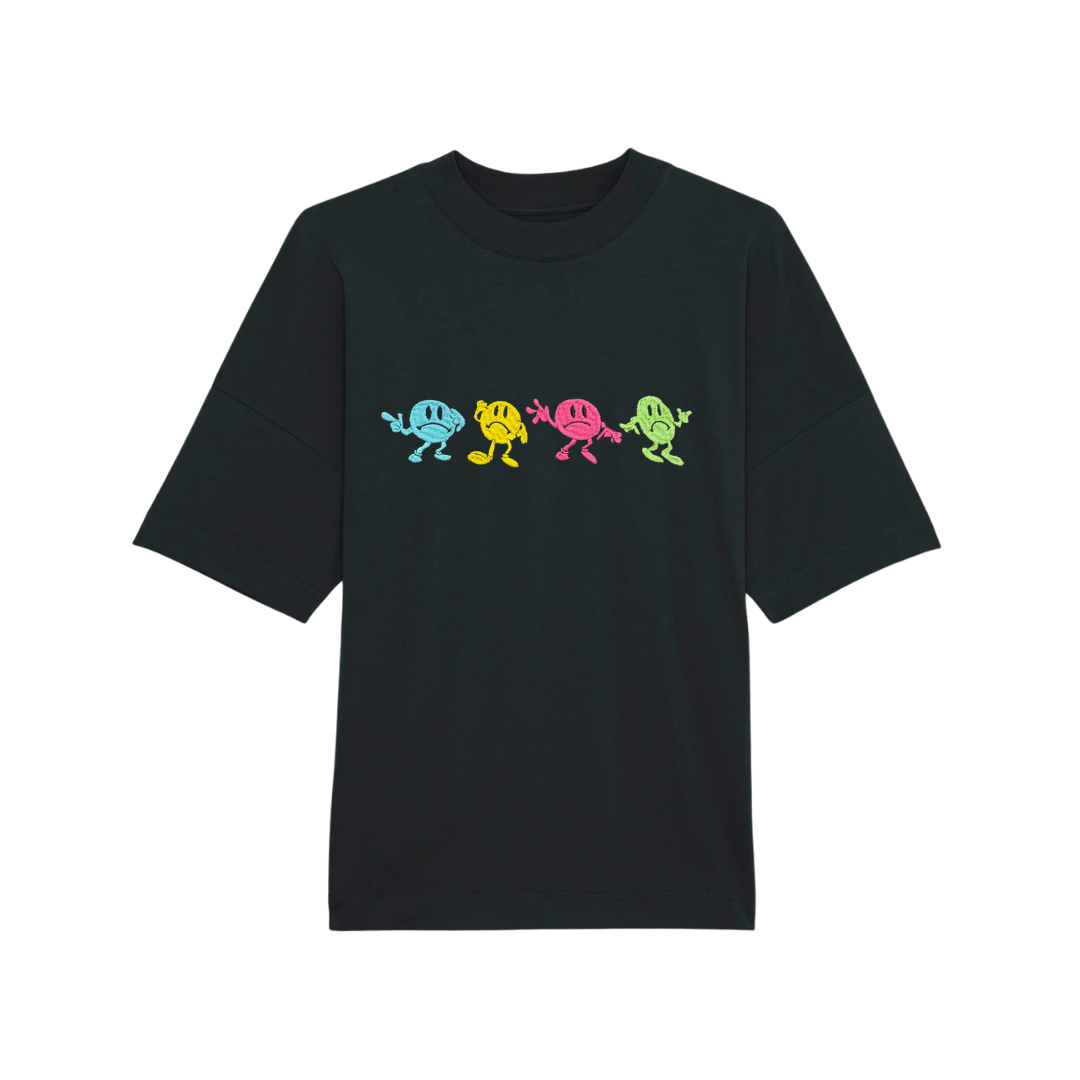 4x4 Bassline streetwear black tee