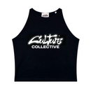 CULTURE COLLECTIVE OG MONO CROP TOP BLACK