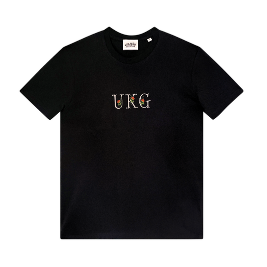 UKG FLORAL TEE BLACK