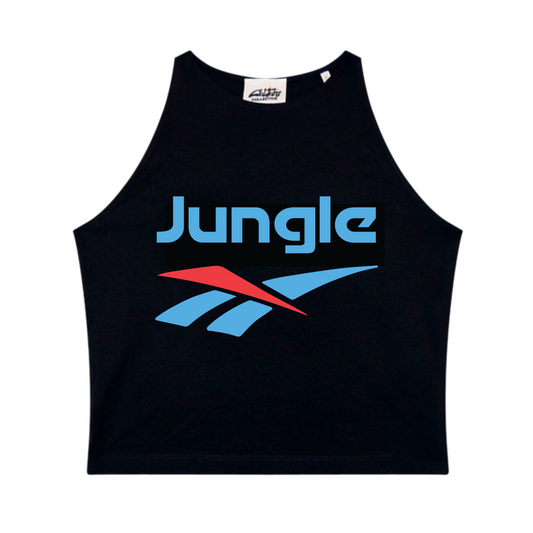 JUNGLE SPORTS CROP TOP BLACK