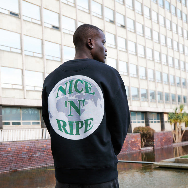 'NICE 'N' RIPE' SWEATSHIRT BLACK