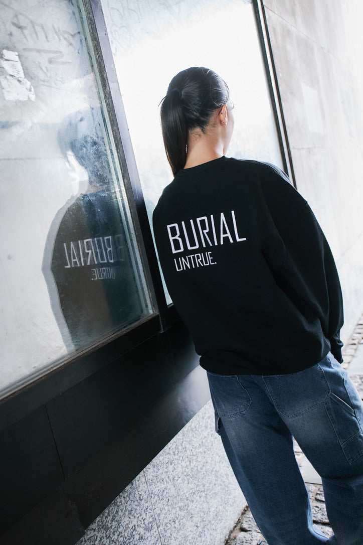 BURIAL UNTRUE SWEATSHIRT BLACK