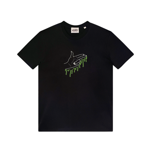 DRIPPY GUN FINGER TEE BLACK