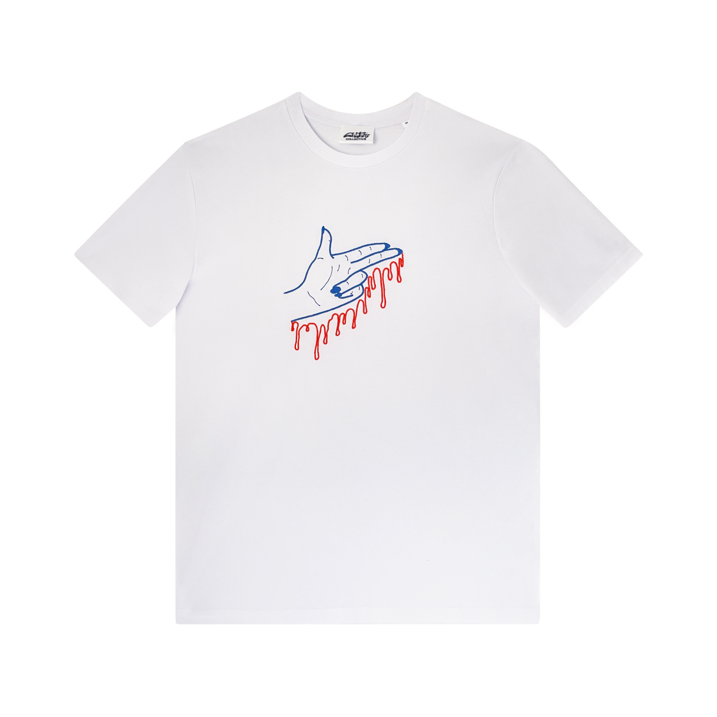 DRIPPY GUN FINGER TEE WHITE