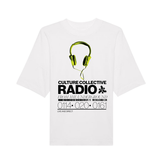 CULTURE COLLECTIVE RADIO TEE WHITE