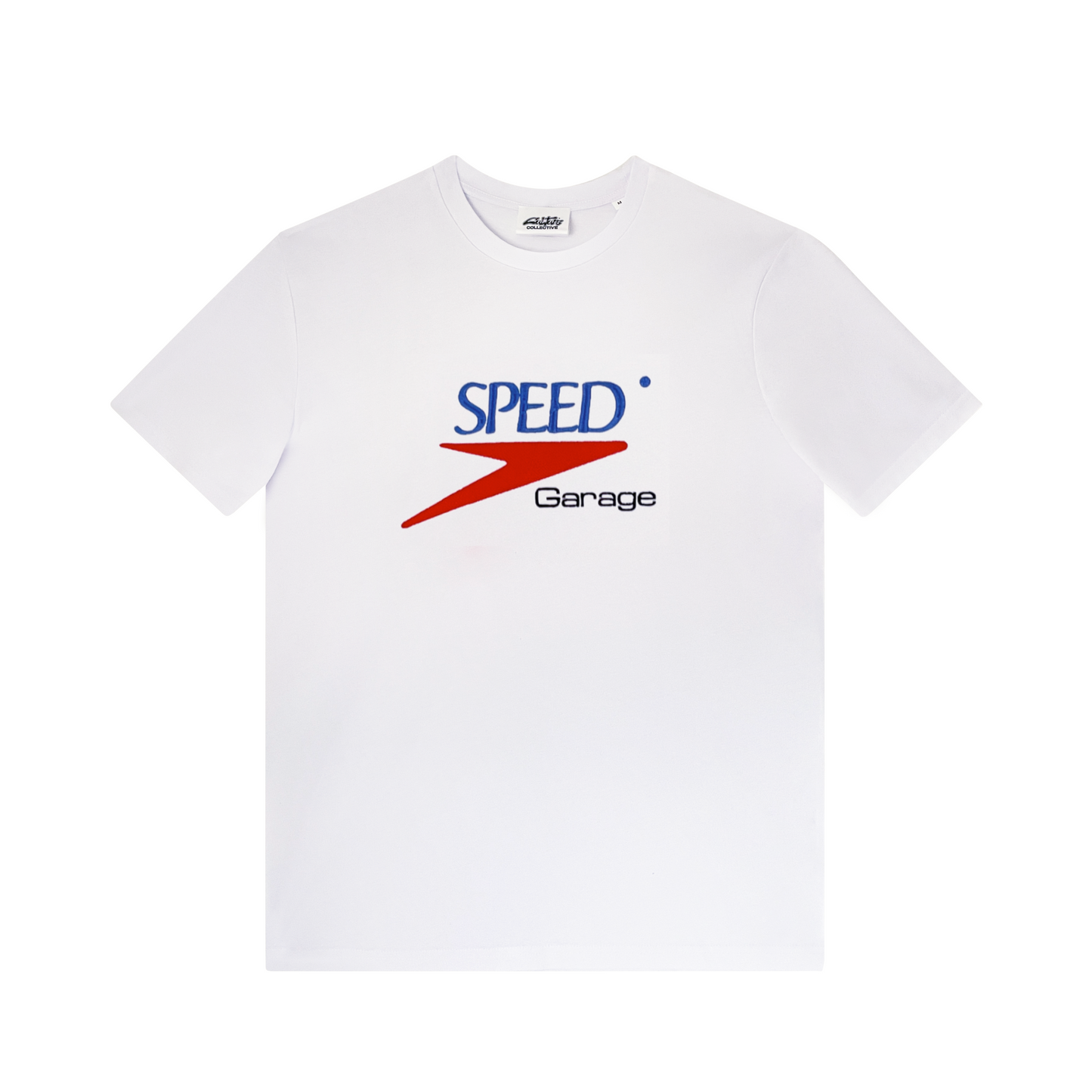 SPEED GARAGE EMBROIDERED TEE WHITE