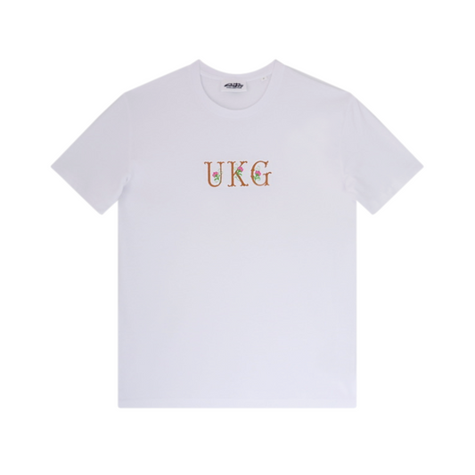 UKG FLORAL TEE WHITE