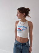 JUNGLE SPORTS CROP TOP WHITE