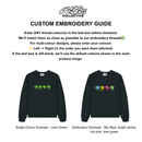 Bassline streetwear custom embroidered sweatshirt