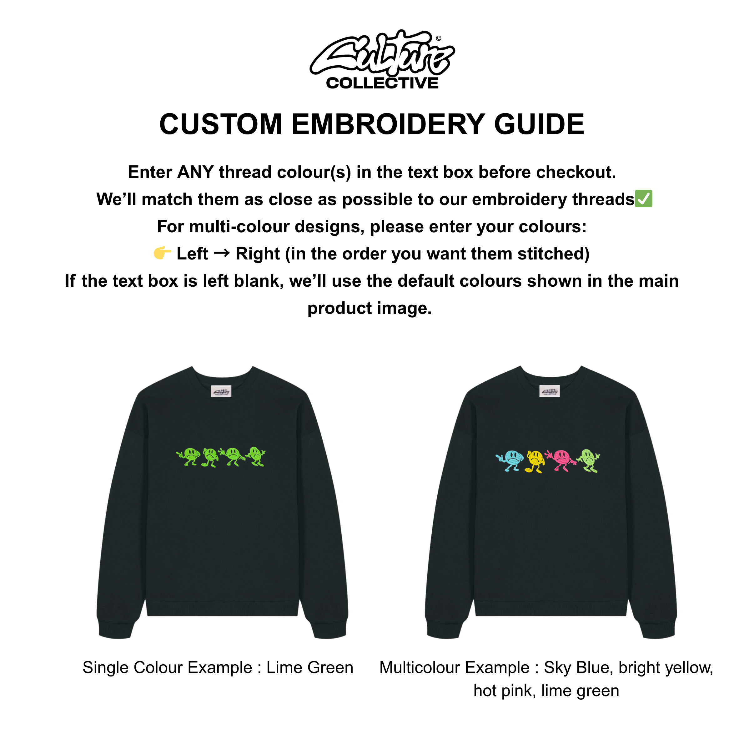 Bassline streetwear custom embroidered sweatshirt