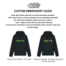 Bassline sweatshirt embroidery guide