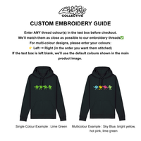 Bassline sweatshirt embroidery guide