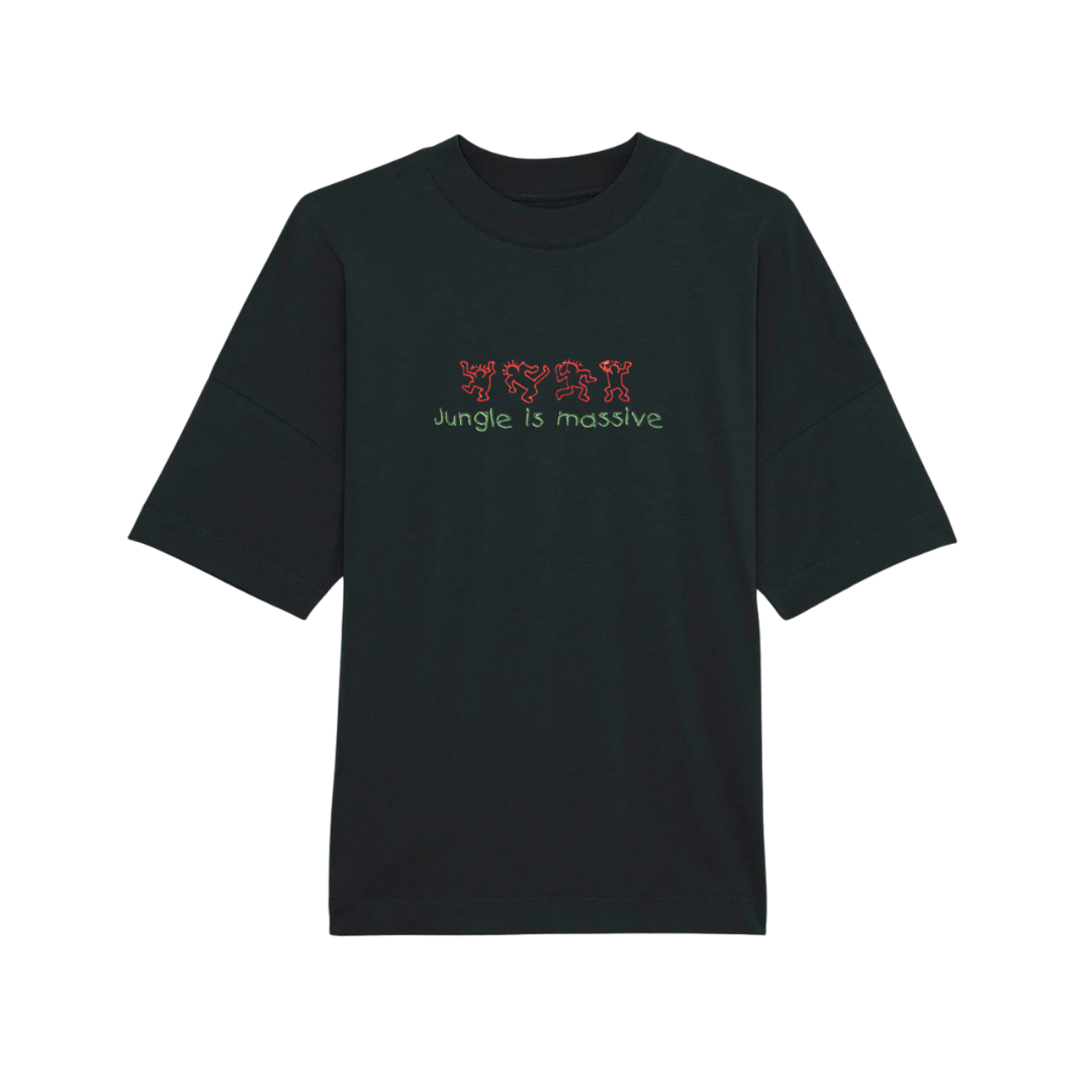 JUNGLIST MASSIVE TEE BLACK