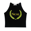 Black Niche Nightclub crop top