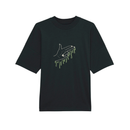 Black gun finger embroidered t-shirt