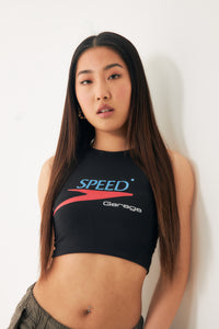 Black rave crop top for UKG lovers