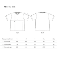 Culture Collective boxy fit tshirt size guide
