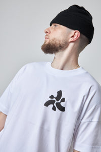 Culture Collective logo mark white bassline tee