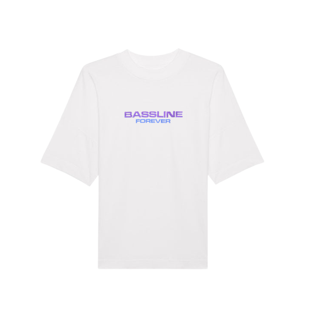 Custom Bassline tee white