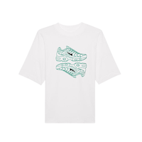 Custom colour sneaker tee white