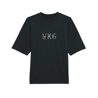 Custom embroidered UKG tee black