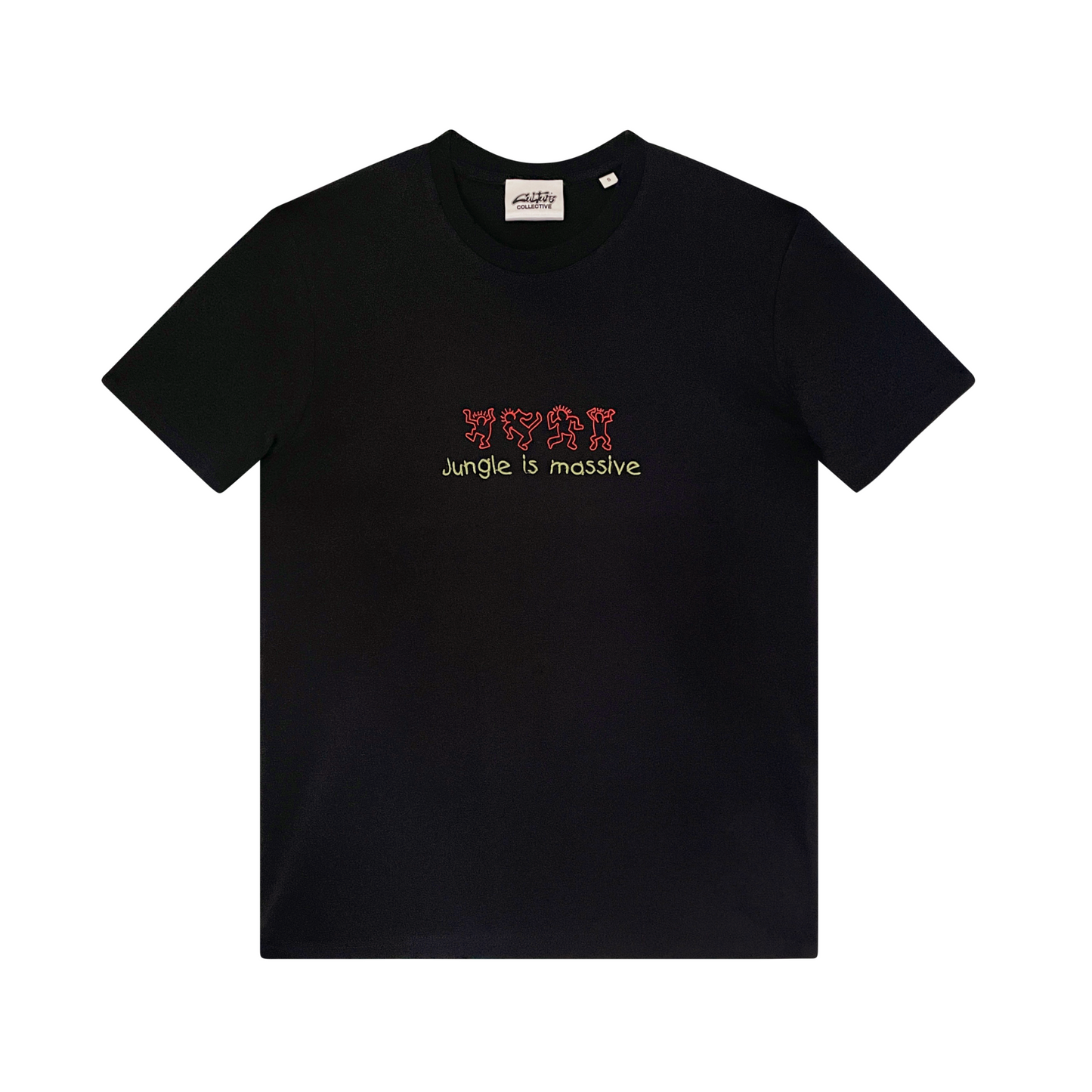 JUNGLIST MASSIVE TEE BLACK