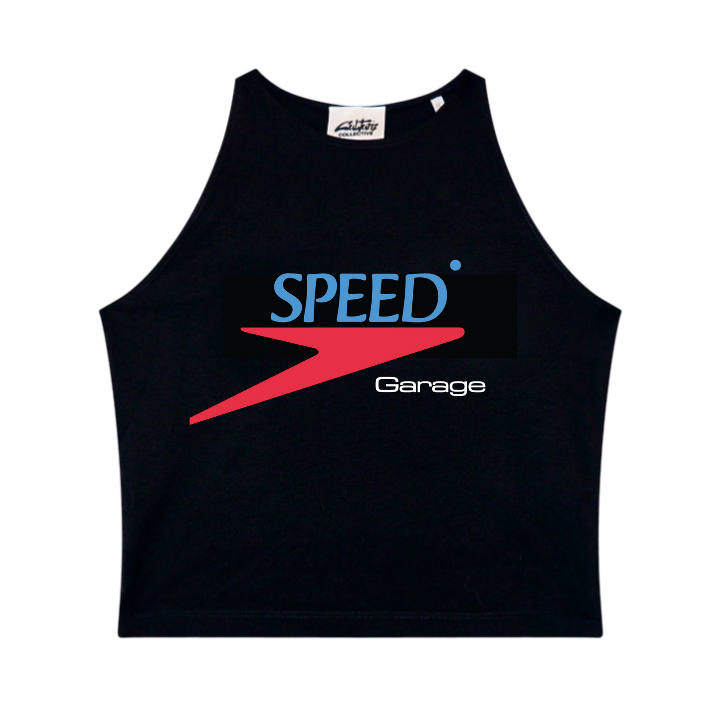 SPEED GARAGE CROP TOP BLACK