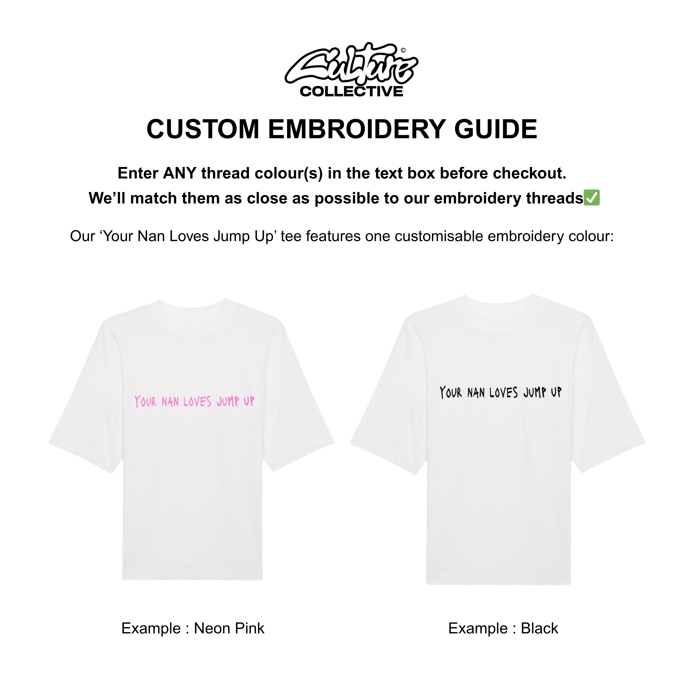 YOUR NAN LOVES JUMP UP TEE WHITE