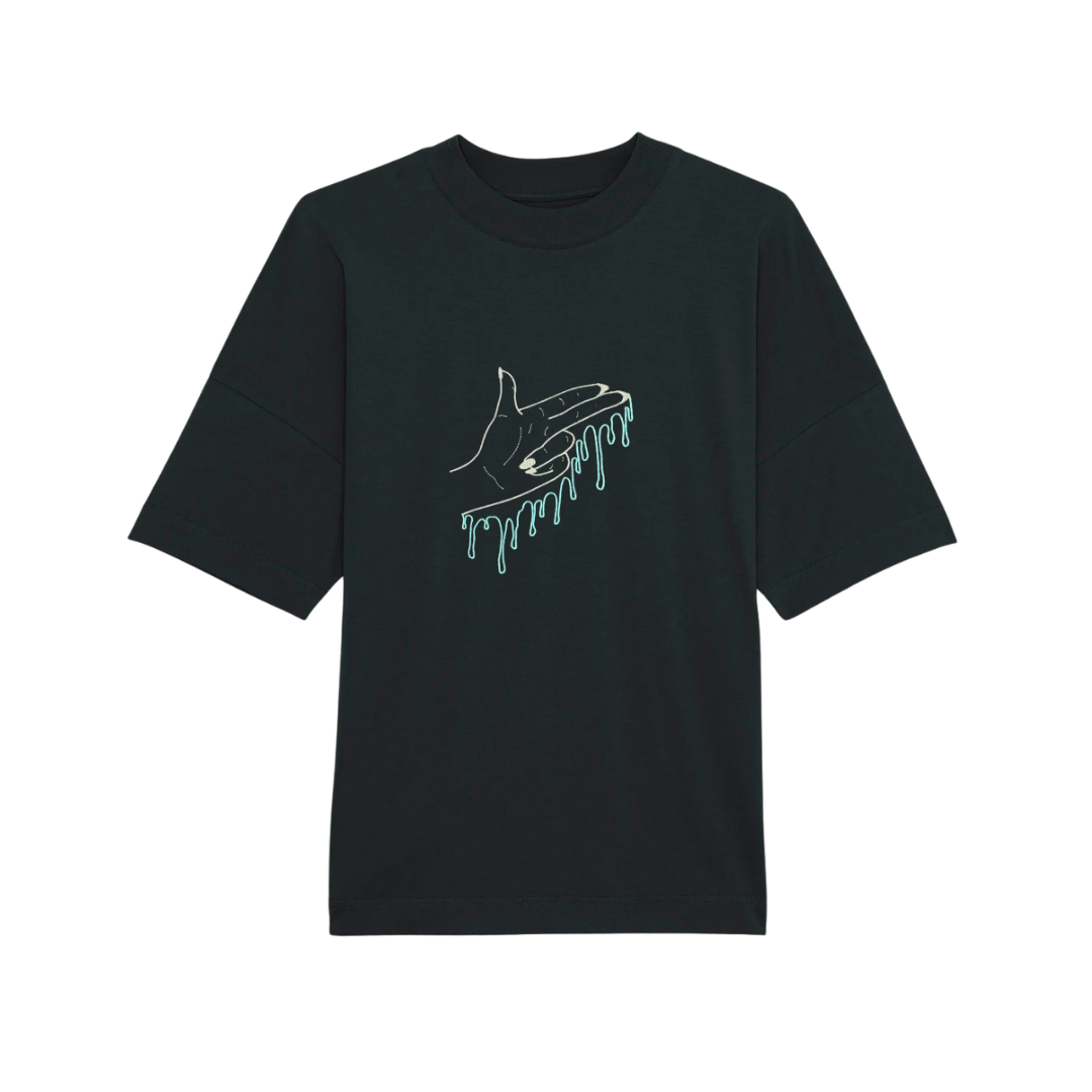 DRIPPY GUN FINGER TEE BLACK