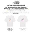 Gun finger tshirt embroidery guide