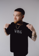 Hand embroidered UKG floral tee