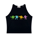 WOBBLE MAN CROP TOP BLACK