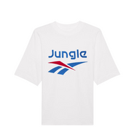 Jungle Sports embroidered tee white jungle music streetwear
