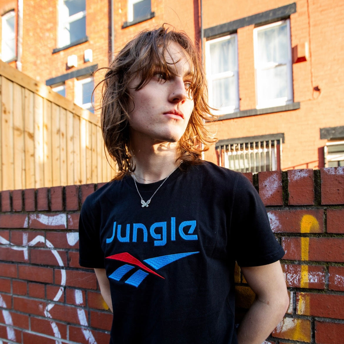 Jungle music clothing black tee UK rave outfit