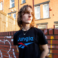 Jungle music clothing black tee UK rave outfit