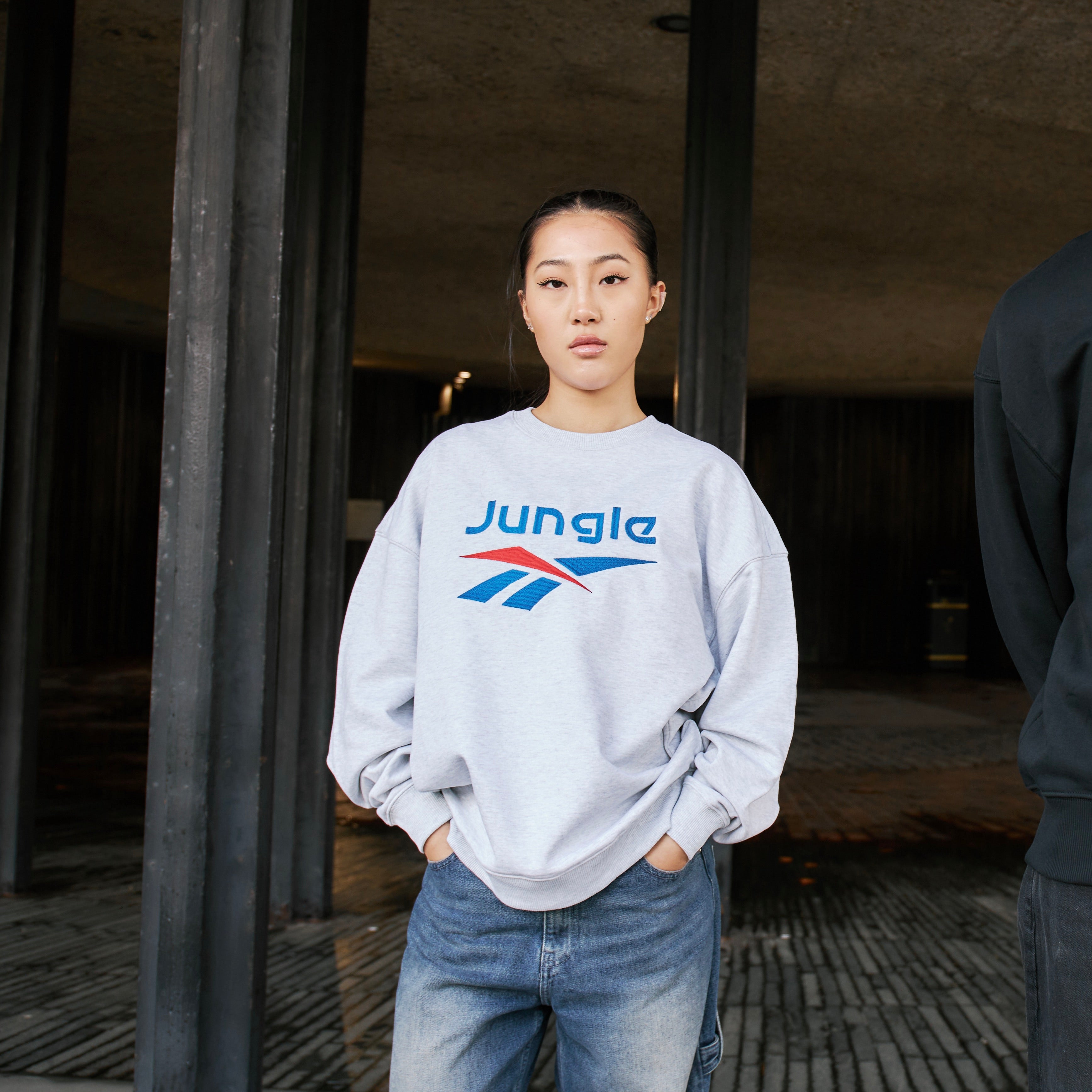 Jungle music streetwear grey sweatshirt